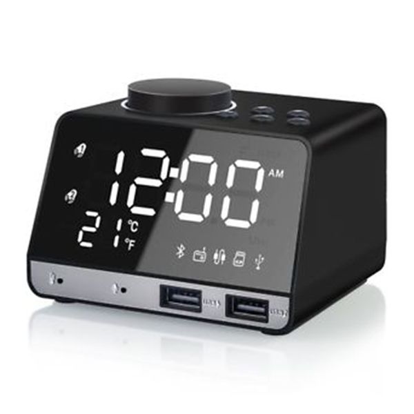 wireless bluetooth bass speaker fm radio mirror led dual alarm clock usb charger(black,eu plug
wireless bluetooth bass speaker fm radio mirror led dual alarm clock usb charger(black,eu plug