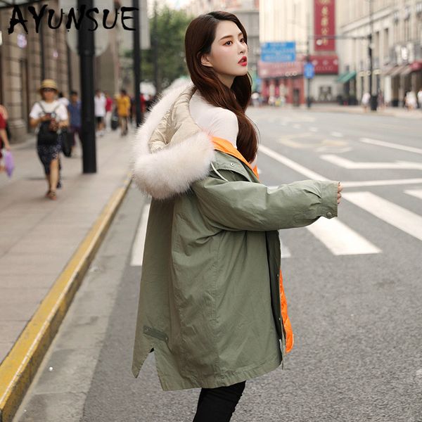ayunsue winter coat women white duck down jacket women warm parka big fur collar down coat oversized puffer jacket casaco yy1407, Black
ayunsue winter coat women white duck down jacket women warm parka big fur collar down coat oversized puffer jacket casaco yy1407, Black