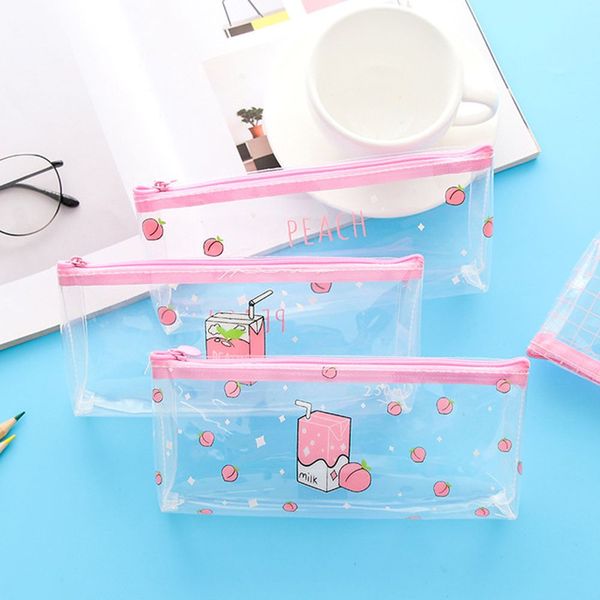 transparent pvc pencil case kawaii storage pencil bag stationery student cute box school pen case school supplies
transparent pvc pencil case kawaii storage pencil bag stationery student cute box school pen case school supplies