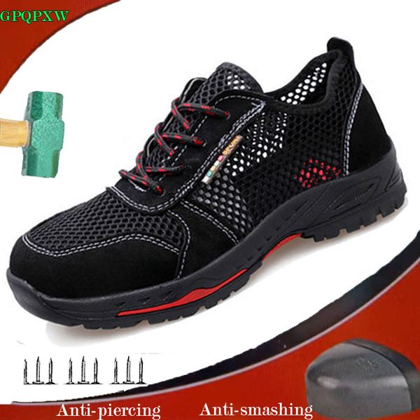 outdoor breathable labor insurance shoes steel head anti-smashing anti-piercing safety shoes non-slip wear-resistant work boots, Black
outdoor breathable labor insurance shoes steel head anti-smashing anti-piercing safety shoes non-slip wear-resistant work boots, Black