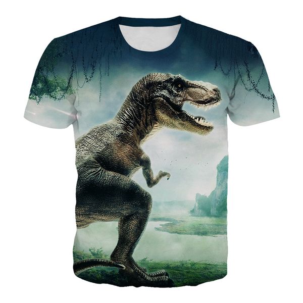 2020 new male t-shirt movie dinosaur 3d digital printing couple casual round neck short sleeve, White;black
2020 new male t-shirt movie dinosaur 3d digital printing couple casual round neck short sleeve, White;black