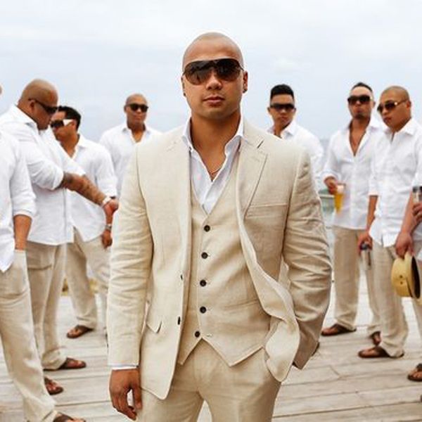 champagne linen mens wedding suits groom wear tuxedos groomsman suits 3 pieces (jacket+pants+vest) bridegroom man blazer, Black;gray
champagne linen mens wedding suits groom wear tuxedos groomsman suits 3 pieces (jacket+pants+vest) bridegroom man blazer, Black;gray