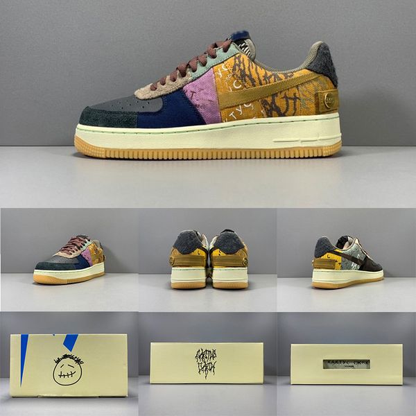 dhl shipping new arrival travis scotts forces one 1 low multi-color muted bronze-fossils air sports casual shoes 36-47.5, Black
dhl shipping new arrival travis scotts forces one 1 low multi-color muted bronze-fossils air sports casual shoes 36-47.5, Black