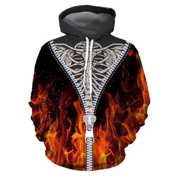 3d fake two pieces fire skull print hoodie men women 2019 fashion streetwear mens hoodies sweatshirts hip hop men hoodie sweat, Black
3d fake two pieces fire skull print hoodie men women 2019 fashion streetwear mens hoodies sweatshirts hip hop men hoodie sweat, Black