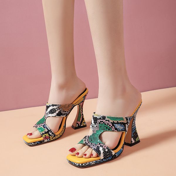 slipper women summer fashion snake leather spike heels slippers shoes women heels comfort mules ladies slides, Black
slipper women summer fashion snake leather spike heels slippers shoes women heels comfort mules ladies slides, Black