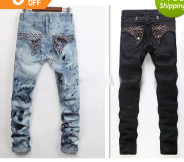 men straight jeans classic denim trousers for mencotton jeans fried snow slim jeans rhinestone decoration high quality, Blue
men straight jeans classic denim trousers for mencotton jeans fried snow slim jeans rhinestone decoration high quality, Blue