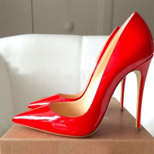 

Free Shipping So Kate Styles 8cm 10cm 12cm High Heels Shoes Red Bottom Nude Color Genuine Leather Point Toe Pumps Rubber