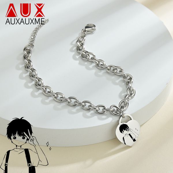 auxauxme engraved name p heart bracelet stainless steel engrave anime chian bangles for friend hip-hop jewlery, Black
auxauxme engraved name p heart bracelet stainless steel engrave anime chian bangles for friend hip-hop jewlery, Black