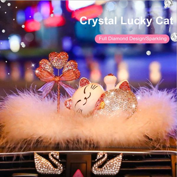high end gift creative car interior accessories balloon bottle car crystal lucky cat decoration
high end gift creative car interior accessories balloon bottle car crystal lucky cat decoration