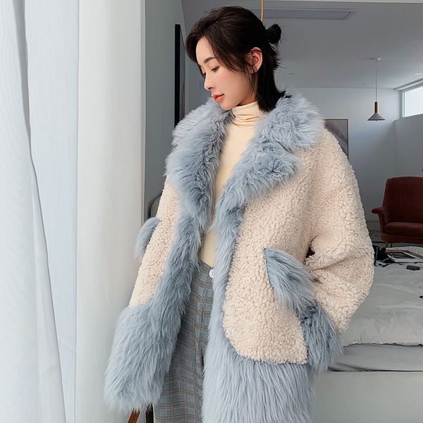 real fur coat female natural fur collar wool jacket warm winter coat women clothes 2020 vintage double-faced hiver mkpy2283, Black
real fur coat female natural fur collar wool jacket warm winter coat women clothes 2020 vintage double-faced hiver mkpy2283, Black