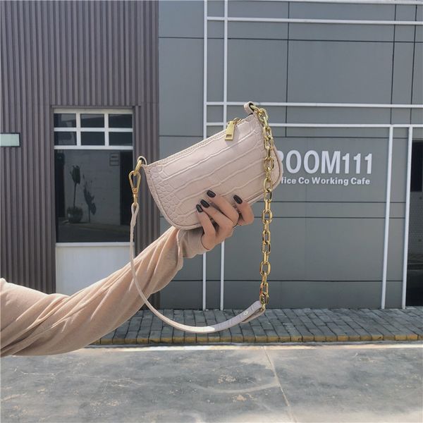 replaceable two shoulder straps baguette bag alligator pattern leather small shoulder bag armpit wild messenger
replaceable two shoulder straps baguette bag alligator pattern leather small shoulder bag armpit wild messenger