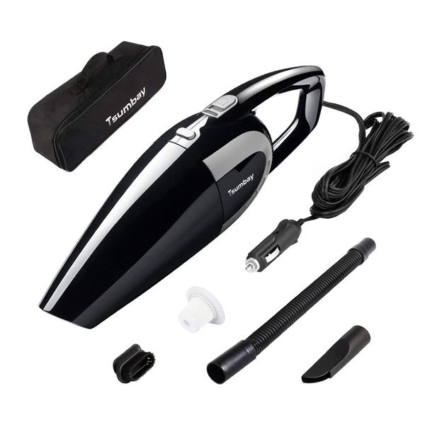 tsumbay ts-cv05 car vacuum cleaner dc 12v 120w 5000 pa suction wet & dry use with 14.8 feet power cord handheld portable vacuum
tsumbay ts-cv05 car vacuum cleaner dc 12v 120w 5000 pa suction wet & dry use with 14.8 feet power cord handheld portable vacuum