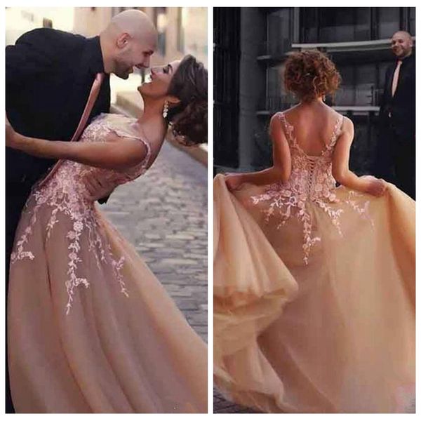 sheer scoop neck sleeveless a-line prom dresses lace appliques tulle 2019 modest lace up back formal evening party gowns custom long, Black
sheer scoop neck sleeveless a-line prom dresses lace appliques tulle 2019 modest lace up back formal evening party gowns custom long, Black