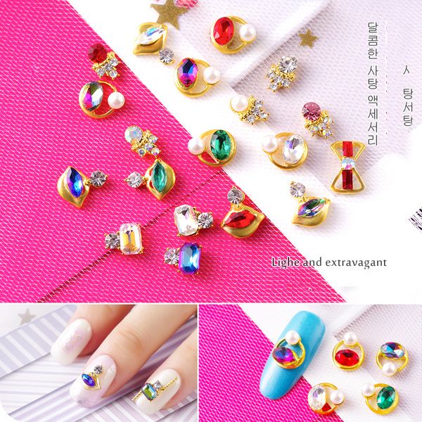 1pc colorful 3d nail art rhinestone stickers diamond nail jewelry bride nails alloy diamond ornaments rhinestone decoration, Silver;gold
1pc colorful 3d nail art rhinestone stickers diamond nail jewelry bride nails alloy diamond ornaments rhinestone decoration, Silver;gold