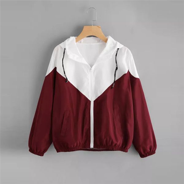 women casual coat jacket spring autumn long sleeve patchwork thin skinsuits hooded zipper pockets patchwork casacas parka mujer, Black;brown
women casual coat jacket spring autumn long sleeve patchwork thin skinsuits hooded zipper pockets patchwork casacas parka mujer, Black;brown