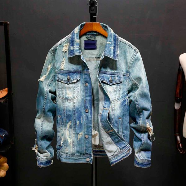 men's jackets denim jacket hip hop retro street casual pilot harajuku fashion hole slim buttoned jeans, Black;brown
men's jackets denim jacket hip hop retro street casual pilot harajuku fashion hole slim buttoned jeans, Black;brown