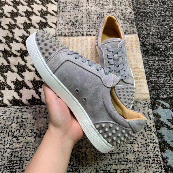 elegant grey suede leather seavaste 2 orlato red bottom sneakers,low junior spikes luxurious casual walking with box,dust bag,eu34-47, Black
elegant grey suede leather seavaste 2 orlato red bottom sneakers,low junior spikes luxurious casual walking with box,dust bag,eu34-47, Black