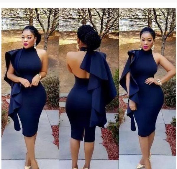 navy blue short prom dresses high neck ruffle open back knee length split evening dress cocktail homecoming special occasion dress, Red
navy blue short prom dresses high neck ruffle open back knee length split evening dress cocktail homecoming special occasion dress, Red