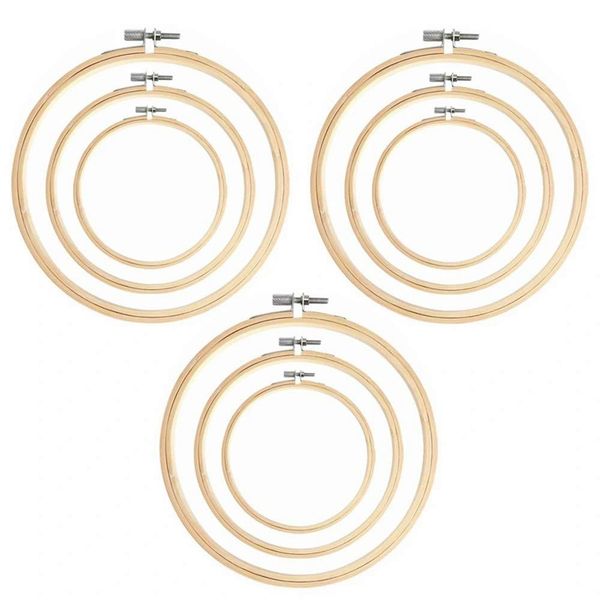 9 piece 6 inch 8 inch 10 embroidery wreath hoops bamboo circle cross stitch hoop ring for diy wedding decor, Black
9 piece 6 inch 8 inch 10 embroidery wreath hoops bamboo circle cross stitch hoop ring for diy wedding decor, Black
