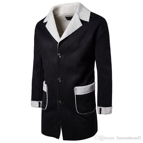 winter trench mens designer coats solid color lapel neck long coats button casual style fashion hoome clothing, Tan;black
winter trench mens designer coats solid color lapel neck long coats button casual style fashion hoome clothing, Tan;black