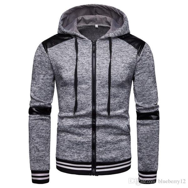 mens jacket autumn winter new style casual hooded sweater fashion spliced ribbon coat with 2 colors eu size, Black;brown
mens jacket autumn winter new style casual hooded sweater fashion spliced ribbon coat with 2 colors eu size, Black;brown