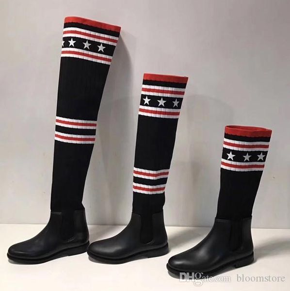 striped black sock long/half boots women over the knee boots embroidered thigh high boots stretch-knit flats female creepers shoes
striped black sock long/half boots women over the knee boots embroidered thigh high boots stretch-knit flats female creepers shoes