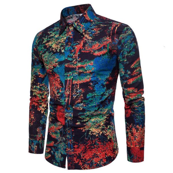 fashionable spring and autumn occasional men's shirt slim fit bouquet printed linen long sleeve men's social flower male, White;black
fashionable spring and autumn occasional men's shirt slim fit bouquet printed linen long sleeve men's social flower male, White;black