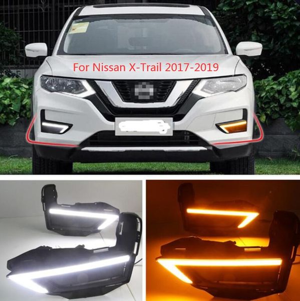 1pair drl for x-trail xtrail x trail 2020 2020 daytime running lights fog lamp cover 12v daylight with yellow signal
1pair drl for x-trail xtrail x trail 2020 2020 daytime running lights fog lamp cover 12v daylight with yellow signal
