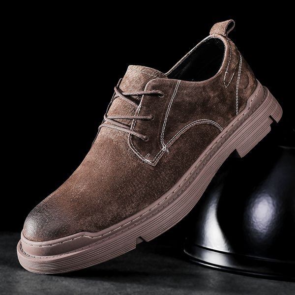 men shoes brogue casual shoes men lace up breathable fashion genuine leather work business sress casual sneakers, Black
men shoes brogue casual shoes men lace up breathable fashion genuine leather work business sress casual sneakers, Black