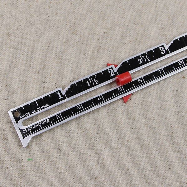 aluminum plastic sewing seam ruler measuring gauge patchwork quilting tailor ruler sizer helper tools about 15*1.7 cm 1 piece, Black
aluminum plastic sewing seam ruler measuring gauge patchwork quilting tailor ruler sizer helper tools about 15*1.7 cm 1 piece, Black