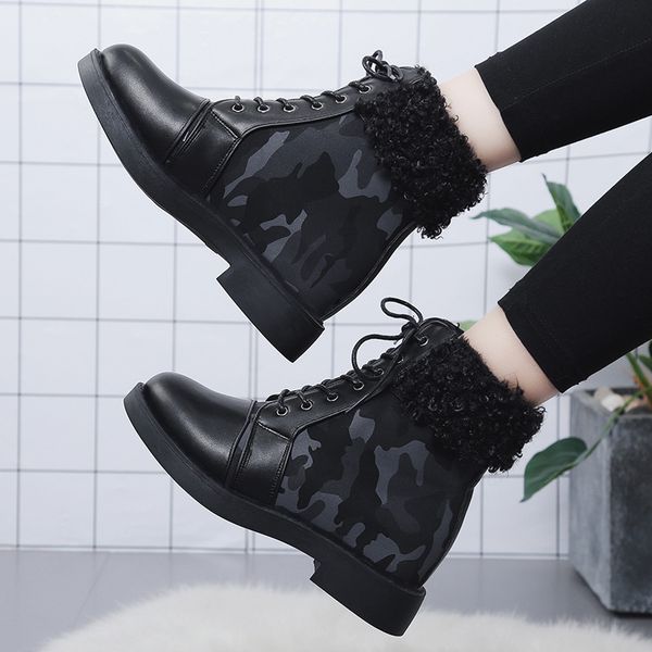 2019 brand women boots female winter spring shoes casual fashion leather ladies ankle boots camouflage comfortable7856, Black
2019 brand women boots female winter spring shoes casual fashion leather ladies ankle boots camouflage comfortable7856, Black