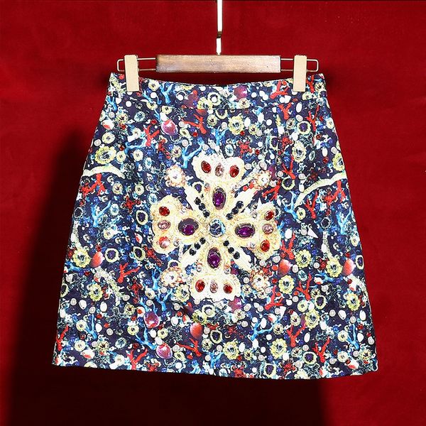 red roosarosee summer runway designer 2019 women colourful diamonds vintage print mini skirt short jacquard skirts, Black
red roosarosee summer runway designer 2019 women colourful diamonds vintage print mini skirt short jacquard skirts, Black