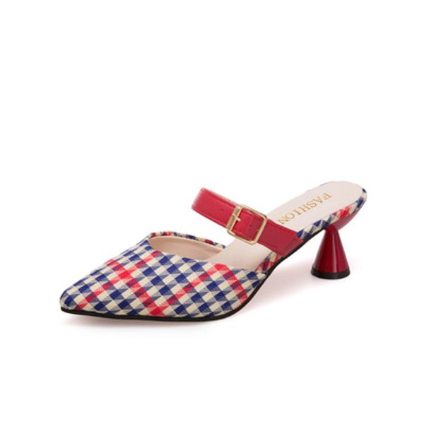 2020 spring, summer, autumn and new wine glasses with fashionable wild pointed pointed houndstooth high-heeled slippers, Black
2020 spring, summer, autumn and new wine glasses with fashionable wild pointed pointed houndstooth high-heeled slippers, Black