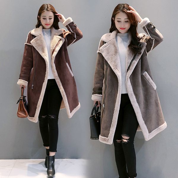jackets winter womens 2019 korean lamb fur jacket women winter deerskin velvet thick cotton jacket plus size cotton, Black
jackets winter womens 2019 korean lamb fur jacket women winter deerskin velvet thick cotton jacket plus size cotton, Black