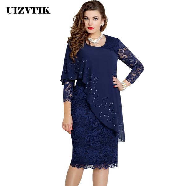 summer dress women 2019 casual plus size slim autumn office bodycon dresses elegant vintage hollow out lace party dress, Black;gray
summer dress women 2019 casual plus size slim autumn office bodycon dresses elegant vintage hollow out lace party dress, Black;gray