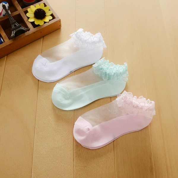 New Style Cute Children Kids Crystal Lace Mesh Socks Ultra-thin Breathable Girls Pure Color Socks
New Style Cute Children Kids Crystal Lace Mesh Socks Ultra-thin Breathable Girls Pure Color Socks