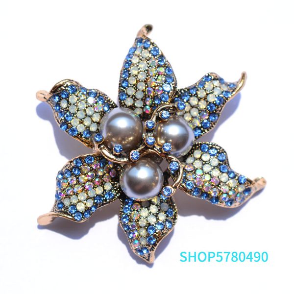 vintage jewelry rhinestone flower brooch multi color women pearl breast pin lady lily corsage wedding dress garments ornaments, Gray
vintage jewelry rhinestone flower brooch multi color women pearl breast pin lady lily corsage wedding dress garments ornaments, Gray