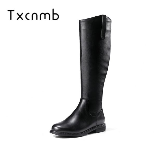 txcnmb 2019 boots women knee high boots for women winter genuine leather high heel shoes woman szie 41 42, Black
txcnmb 2019 boots women knee high boots for women winter genuine leather high heel shoes woman szie 41 42, Black