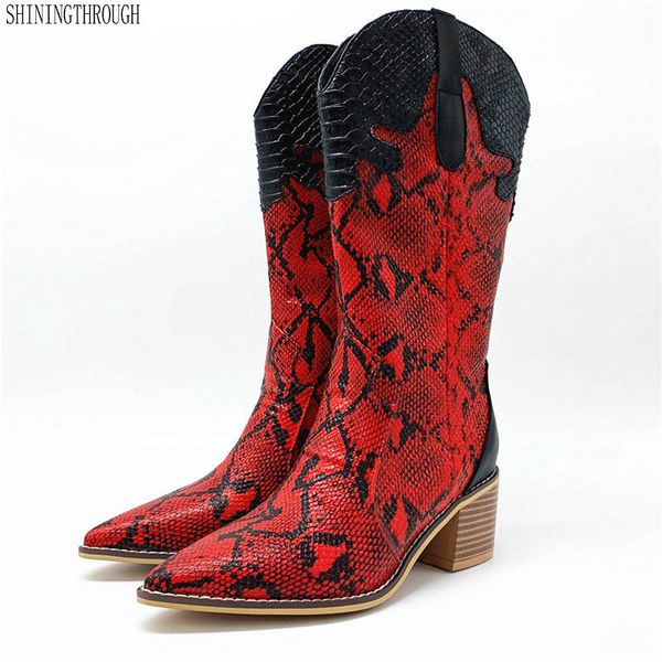 fashion embossed microfiber leather women mid-calf boots toe western cowboy boots chunky high heels motorcycle size 33-46, Black
fashion embossed microfiber leather women mid-calf boots toe western cowboy boots chunky high heels motorcycle size 33-46, Black