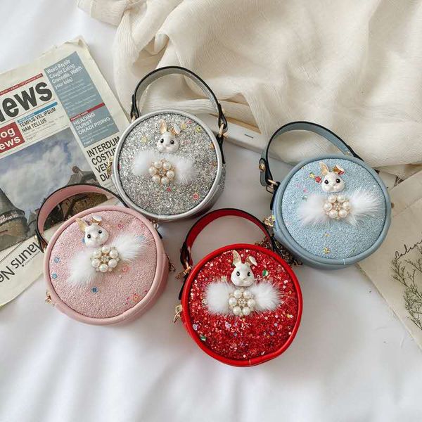 2020 korean kids cute rabbit head pearl handbag baby girls princess coin purse children mini round bags, White
2020 korean kids cute rabbit head pearl handbag baby girls princess coin purse children mini round bags, White
