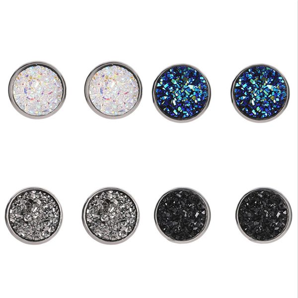 multi color round navy blue black red yellow rough druzy drusy stone bead charm silver color push back stud earrings for women, Golden;silver
multi color round navy blue black red yellow rough druzy drusy stone bead charm silver color push back stud earrings for women, Golden;silver