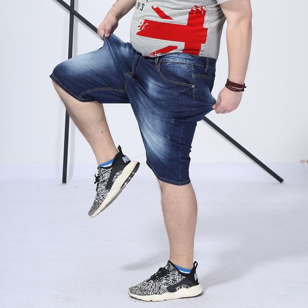 men's jeans summer denim shorts casual loose oversized solid cotton elasticity short large size 48 46, Blue
men's jeans summer denim shorts casual loose oversized solid cotton elasticity short large size 48 46, Blue