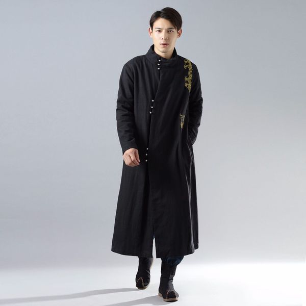 winter long tang suit cheongsam jacket traditional chinese ethnic clothing robe cotton linen hanfu national style male garments, Red
winter long tang suit cheongsam jacket traditional chinese ethnic clothing robe cotton linen hanfu national style male garments, Red