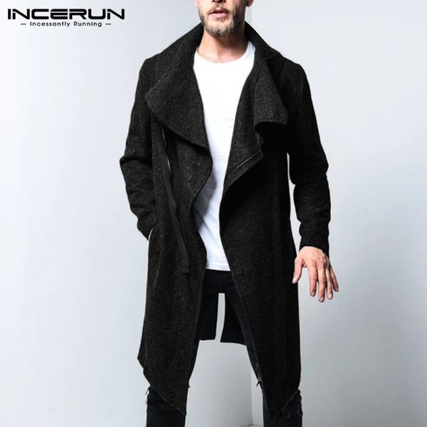 incerun зима мужчины куртки пальто нагрудные casual solid 2019 streetwear поддельный шерсть мода желоб с длинным рукавом мужчины overcoats п, Black;brown
incerun зима мужчины куртки пальто нагрудные casual solid 2019 streetwear поддельный шерсть мода желоб с длинным рукавом мужчины overcoats п, Black;brown