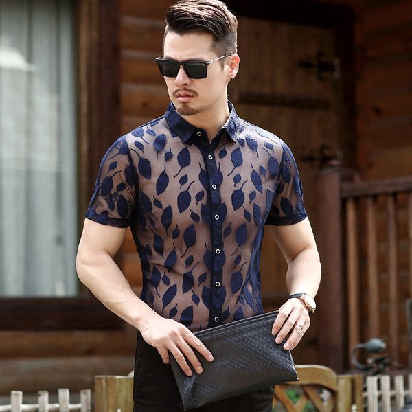 transparent shirts mens see through shirts mesh for mens leaf clothing 2020 summer fashion party dress silk, White;black
transparent shirts mens see through shirts mesh for mens leaf clothing 2020 summer fashion party dress silk, White;black