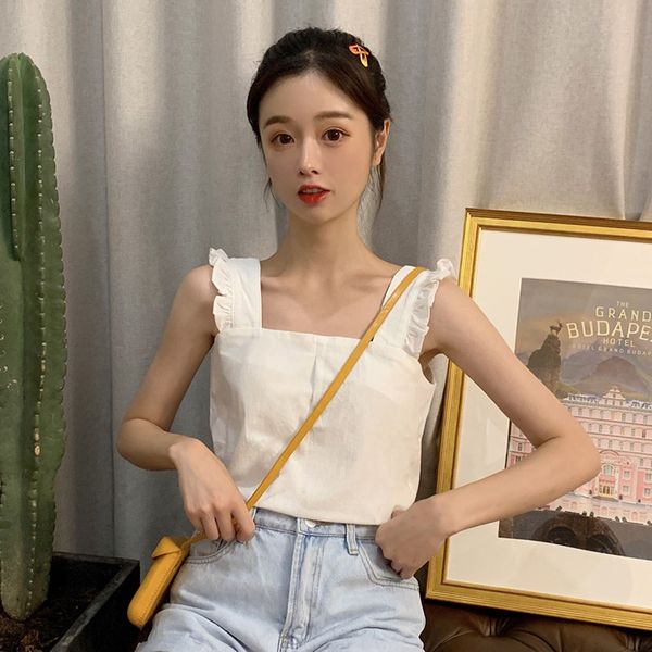 summer style camis ruffles sweet white spaghetti strap off shoulder backless ladies women's clothing fashion brand new hot
summer style camis ruffles sweet white spaghetti strap off shoulder backless ladies women's clothing fashion brand new hot