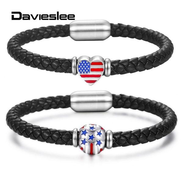6mm lovers bracelets braided rope usa american flag couples heart charm womens mens black leather bracelets jewelry ldlbm34
6mm lovers bracelets braided rope usa american flag couples heart charm womens mens black leather bracelets jewelry ldlbm34