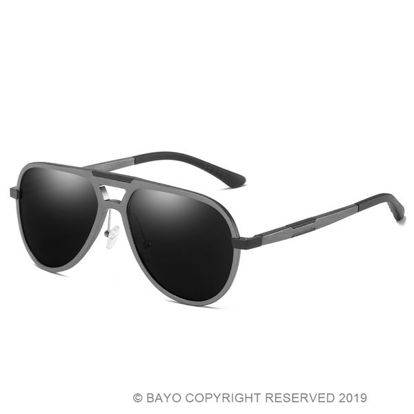 bayo design 2019 classic polarized sunglasses men driving uv400, White;black