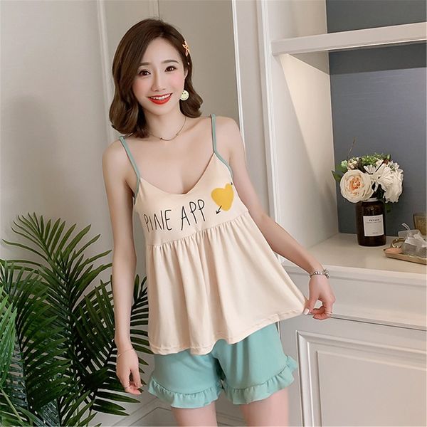 2020 summer spaghetti strap lingerie pajama sets for women shorts print sleepwear pyjama homewear pijama mujer home clothes, Black;red
2020 summer spaghetti strap lingerie pajama sets for women shorts print sleepwear pyjama homewear pijama mujer home clothes, Black;red