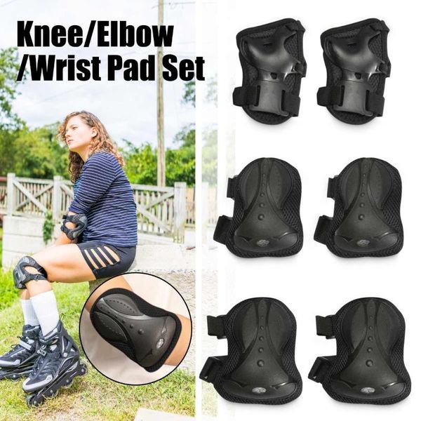 6pcs outdoor sports protective gear knee pads elbow pads wrist guards roller skating safety protection knee support safety guard, Black;gray
6pcs outdoor sports protective gear knee pads elbow pads wrist guards roller skating safety protection knee support safety guard, Black;gray